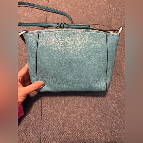 Kate Spade Monica Pebbled Teal Leather Crossbody - Picture 5 of 10